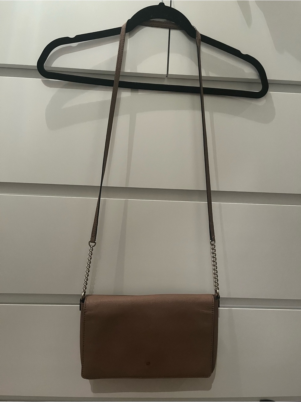 Kate Spade Tan Leather Crossbody Shoulder Bag